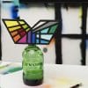 Bouteille du Philtre Oragnic Vodka verte personnalisée_Stoul_Art4Design